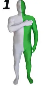 متعدد الألوان سبانديكس Zentai catsuit ملابس تنكرية للحفلات والنوادي ملابس تنكرية