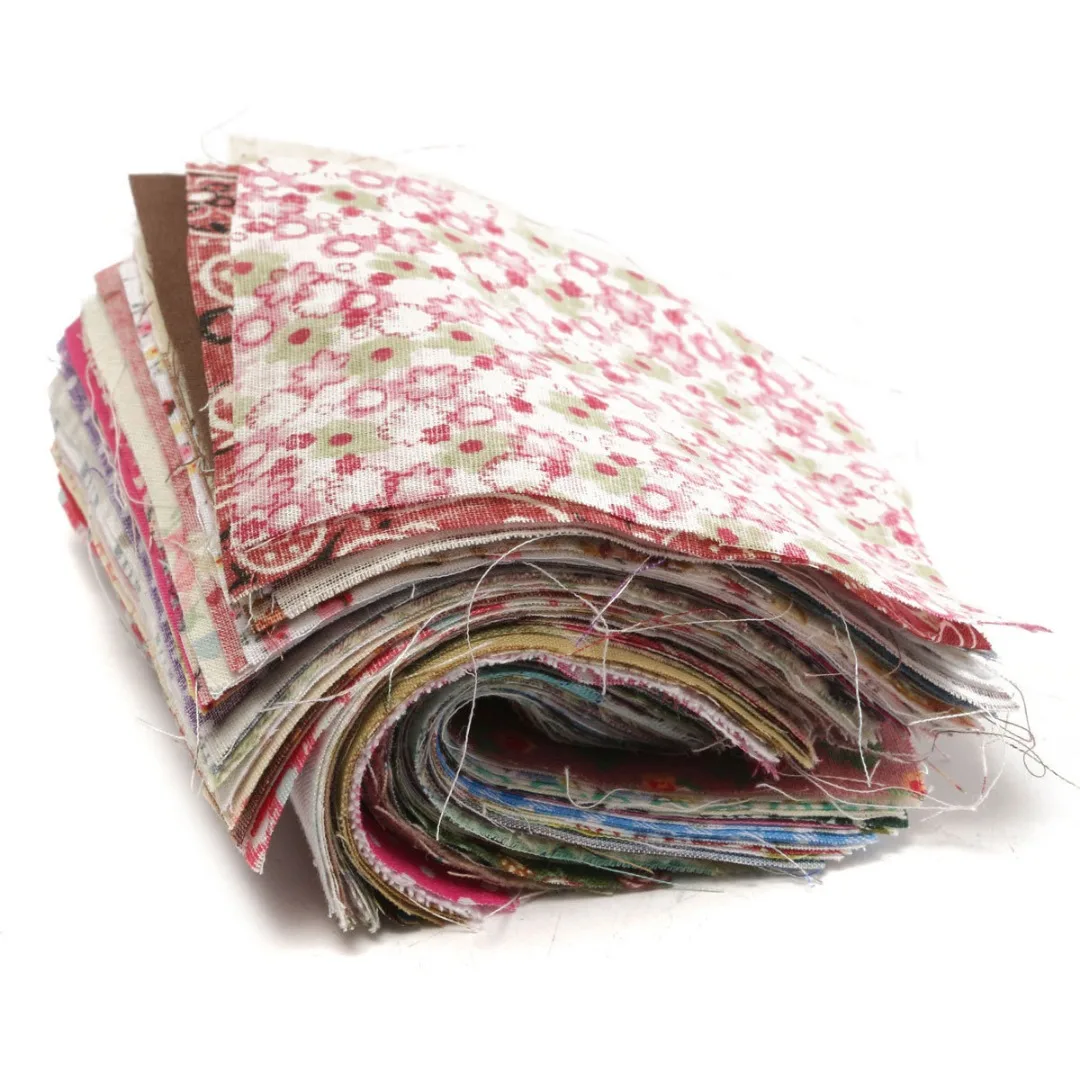 JX-LCLYL 100pcs New 10*10cm DIY Craft Sewing Square Floral Cotton Fabric Patchwork Cloth