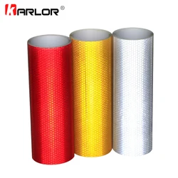 20cmx3m Safety Mark Reflective Tape Stickers Car Styling Self Adhesive Warning Tape Automobiles Motorcycle Auto Reflective Film