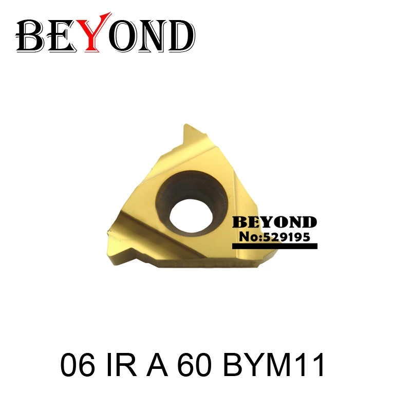 

BEYOND 06 IR A 60 BYM11 06IR A60 Indexable Tungsten Carbide Inserts Lathe Cutter Tools for Threaded Turning Toolholder