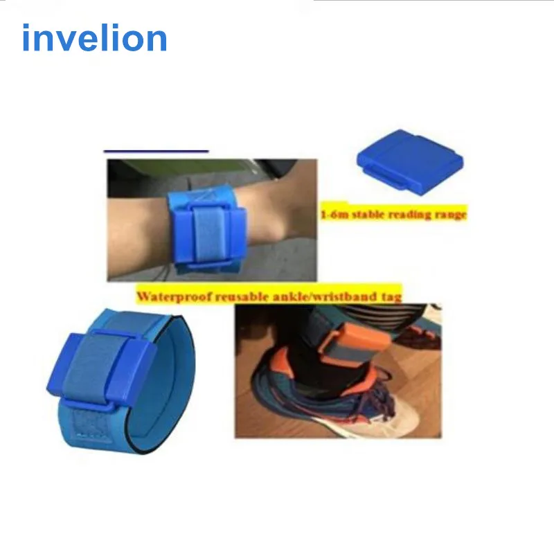 sports race timing system chip timing blue/orange color waterproof long range triathlontiming wristband ankle uhf rfid tag