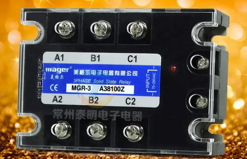 MGR Three - phase solid state relay AC - controlled alternating current MGR - 3 A38100Z 380V 100A mager