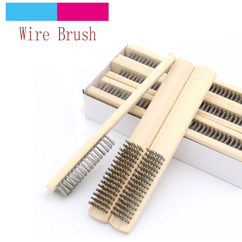 

1pcs Stainless Steel Paint Remove Rust Brushes Cleaning Polishing Detail Metal Brushes Clean Tools Home Kits