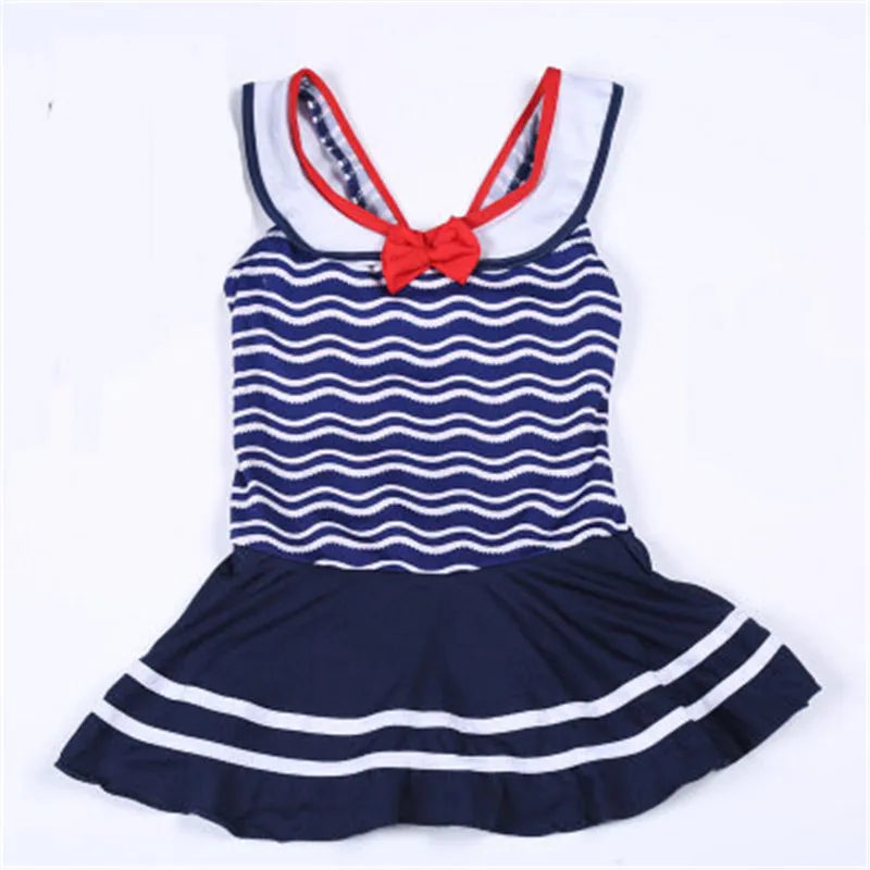 Cute Kids Baby Girls Bikini One-Pieces Striped Tankini Summer Sleeveless Swimwear Swimsuit Children Beachwear