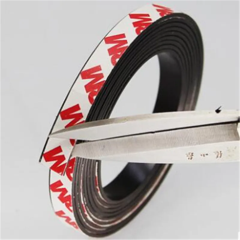 1/ 5Meter Long flexible magnet 10 x1.5mm Thickness 15x1.5  20x1.5 30x1.5  Rubber  Magnetic Strip Tape For DIY Craft Tape