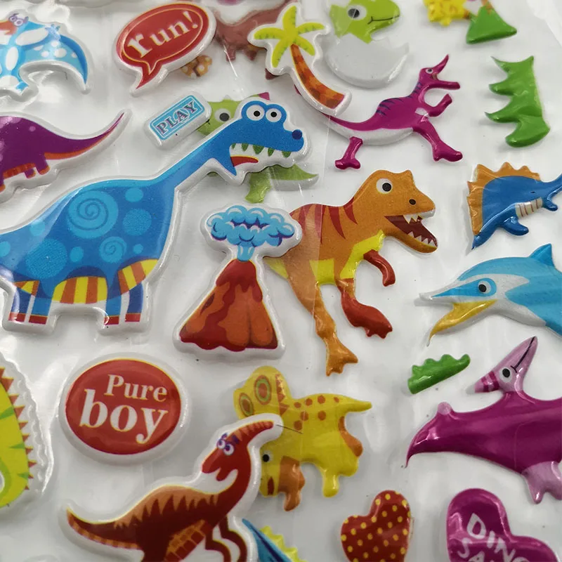 10 Sheets Random Children Stationery Stickers Cute Cartoon Animal Series Kids School Supplies Toy Stickers For Kids Gift