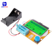 LCR-T4 Mega328 Digital LCD Transistor Tester Diode Triode Capacitor Meter MOS/PNP/NPN LCD Tester Monitor with Battery Holder