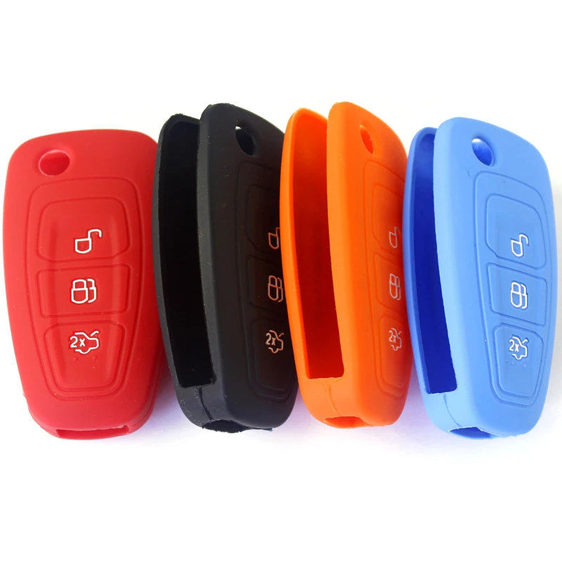 Car Key Cover Case Silicone Shell For Ford Focus Mondeo Ranger Grand C-Max S-Max Galaxy Transit Tourneo Custom Ranger