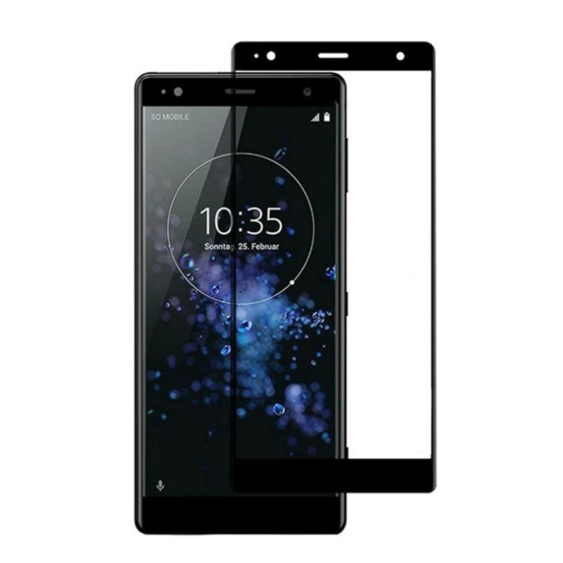 Szkło hartowane 3D 2.5D do Sony Xperia XZ2 Compact Premium Screen Protector 9H Wzmocniona folia ochronna