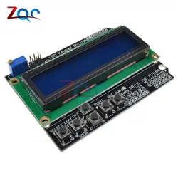 LCD Display For Arduino 1602 Keypad Shield Module 16x2 5V Blue Backlight With White Word Display For ATMEGA328 ATMEGA2560