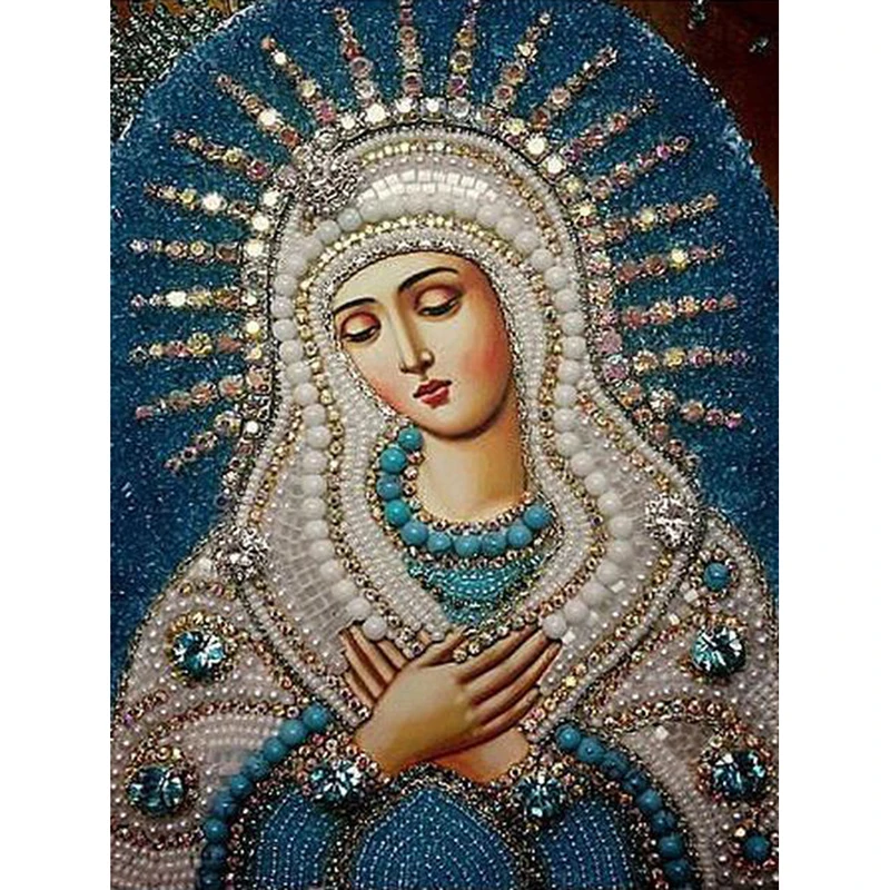 5D DIY Diamond Painting Painted Madonna Maria Mosaic Embroidery Cross stitch Embroidery Crafts Decoration KBL