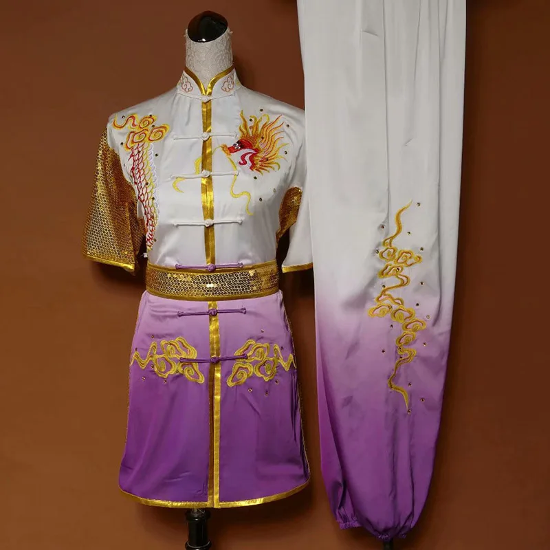 

wushu taichi taiji clothes changquan uniform Martial arts competition clothing embroidered kungfu nanquan taolu clothes uniform