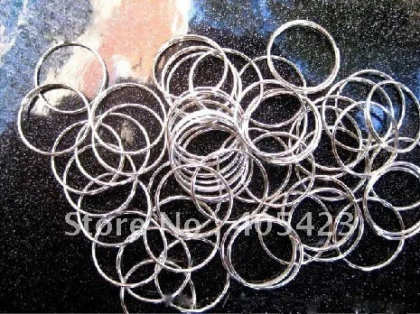 1000pcs/lot A grade 15mm diameter Stainless steel connection circle crystal bead curtain accessories metal connector ring