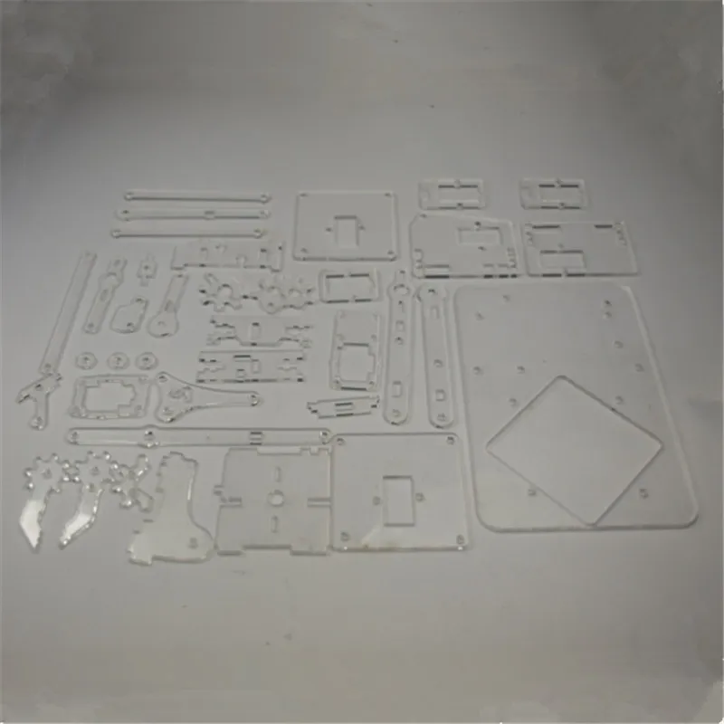 DIY MeArm - Your Robot - v1.0 laser cut acrylic robot arm plate kit/set 3mm thickness