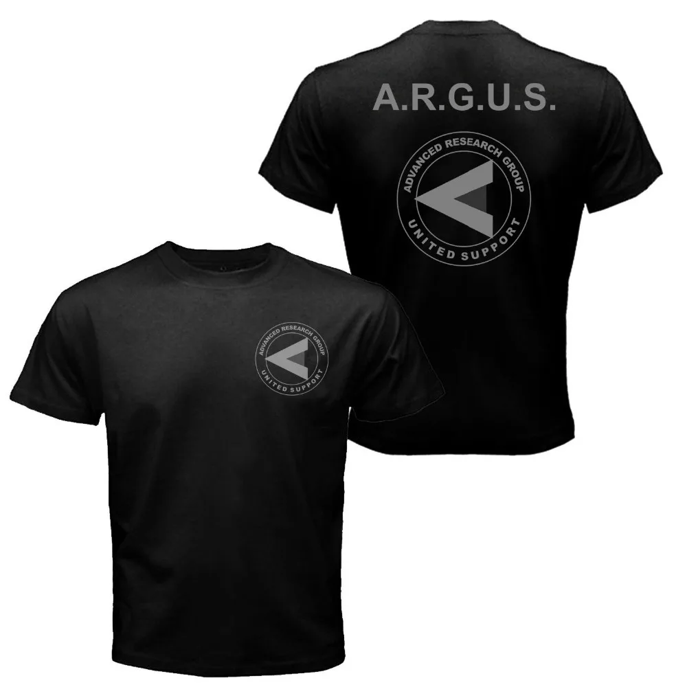 ARGUS T shirt Men two sides Advanced Research Group United Support Arrow Star City Squad casual cotton gift tee USA Size