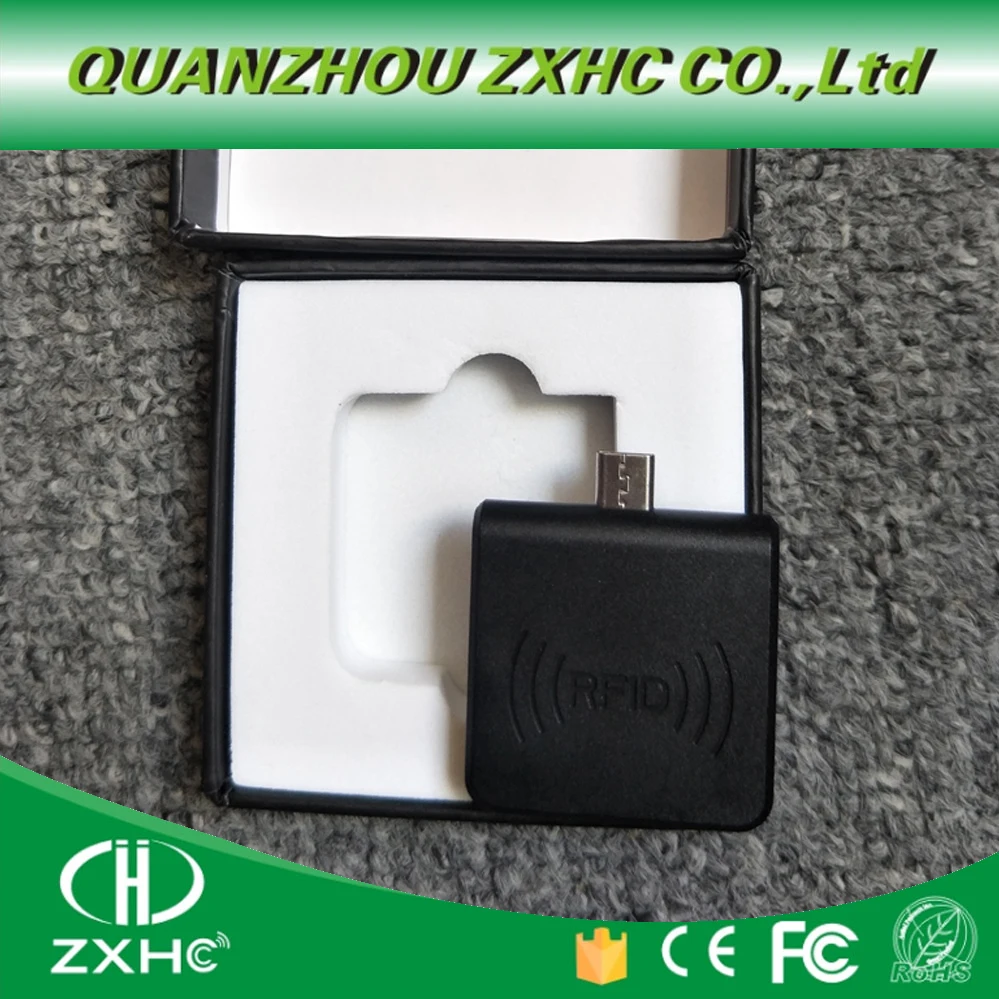 Portable 125Khz TK4100/EM4100/EM4200 RFID Reader Android Mirco USB For Smart Phone Keypad Emulation