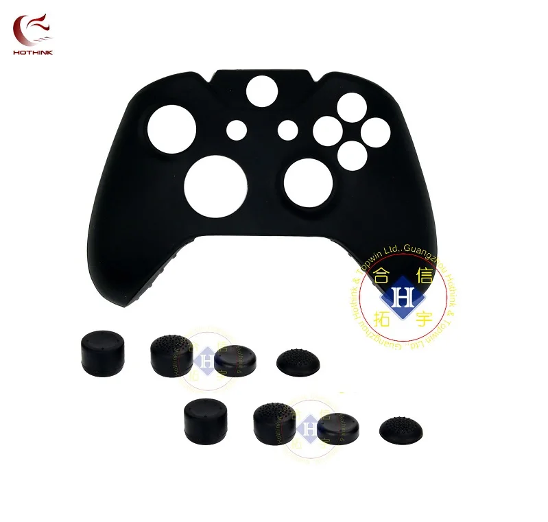 HOTHINK 9PCS/LOT Silicone Rubber Soft Skin Gel Cover Case Joystick Cap Button cover For XBOX ONE Controller GAMEPAD