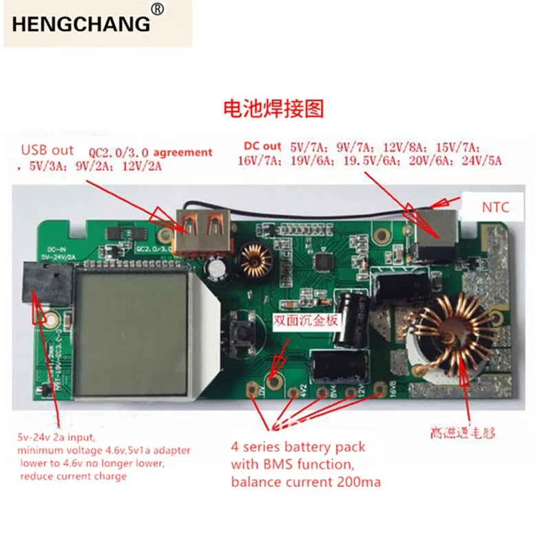 Zasilacz do notebooka szybkie ładowanie 18650 obudowa QC3.0 DIY szybka ładowarka Shell DC5V12v15v 19V USB bateria zewnętrzna Adapter