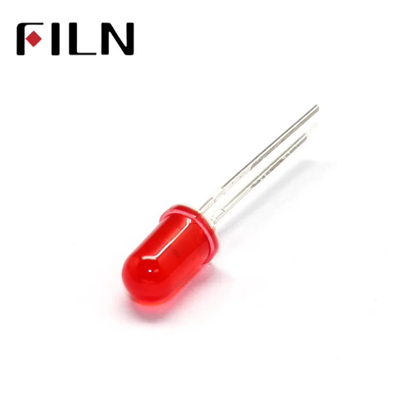 100pcs 5mm diffused red Bright LED bulbs Emitting Diode LED with 2 pin