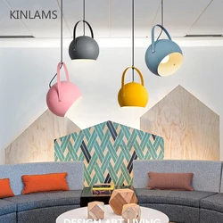 Modern LED Pendant Lights Colourful Wire Chandelier Dining-room Restaurant Ceiling Lamps E27 Home Decration Lighting Fixtures