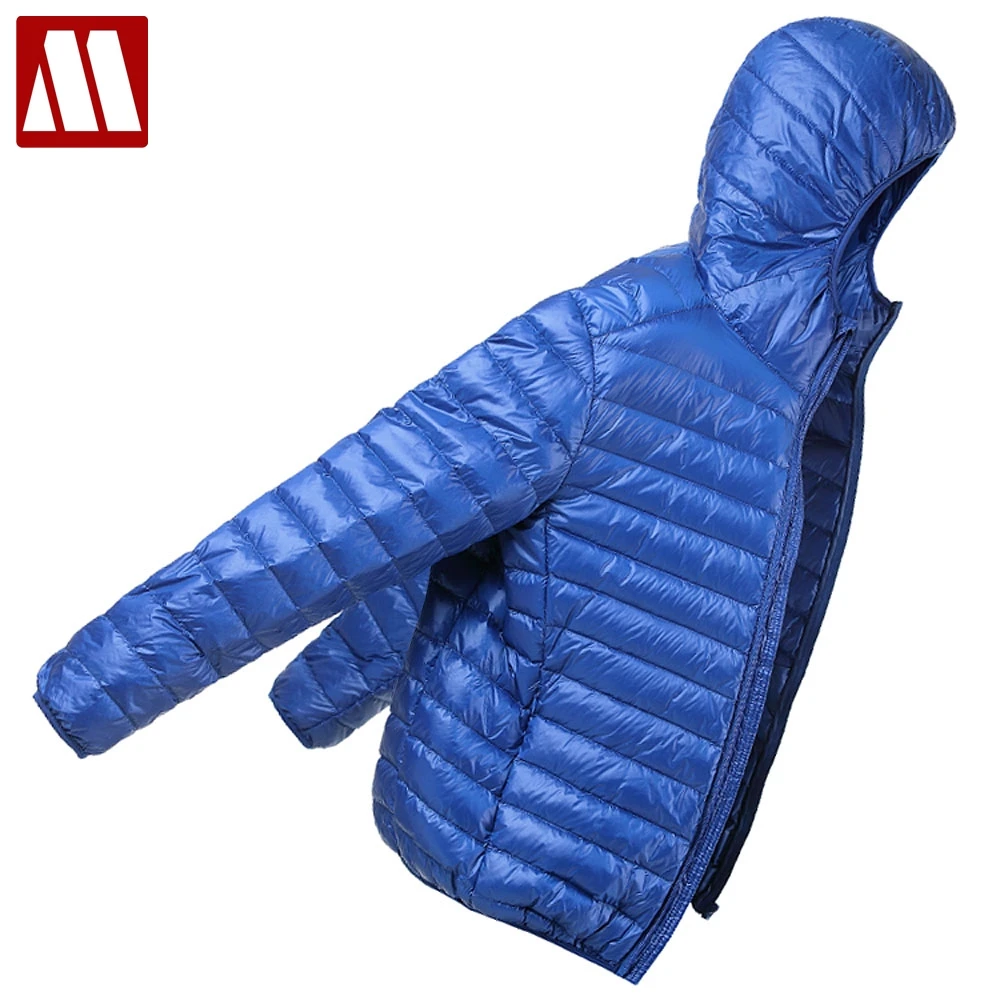 

2024 Man Winter Autumn Hooded Jacket 90% White Duck Down Coats Men Hooded Ultra Light Down Jackets Warm Outwear Thin Coat Parkas