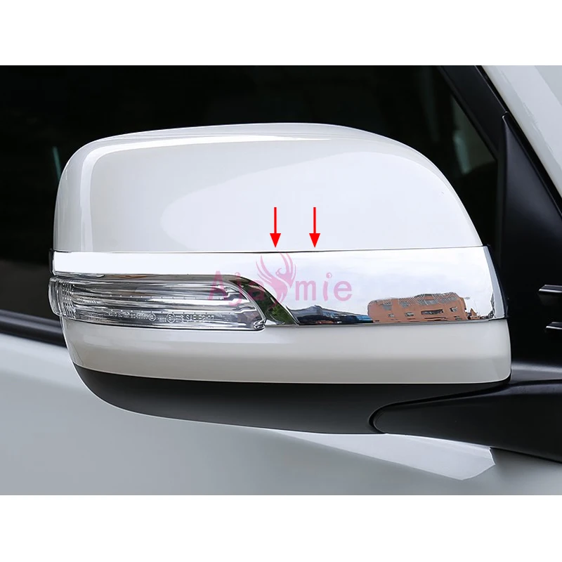 Accessories For Toyota Land Cruiser 150 Prado LC150 FJ150 2010-2018 Door Mirror Overlay Trim Chrome Car-Styling