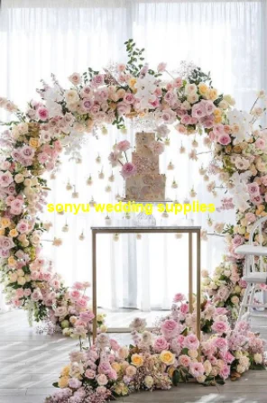 Wholesale  Gold Mermaid painted Trumpet Wedding Centerpiece Table Vase for Long Stem Flower Holder best0122