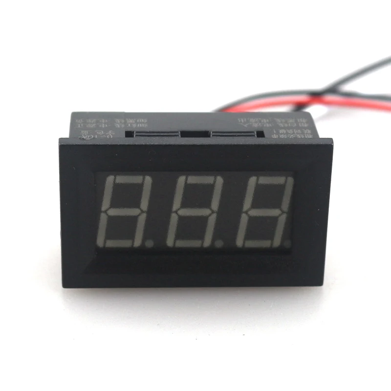 DC 0-10A Ammeter Current Ampere Meter Blue LED Digital Display Ampermeter Powered by DC 4.5-28V