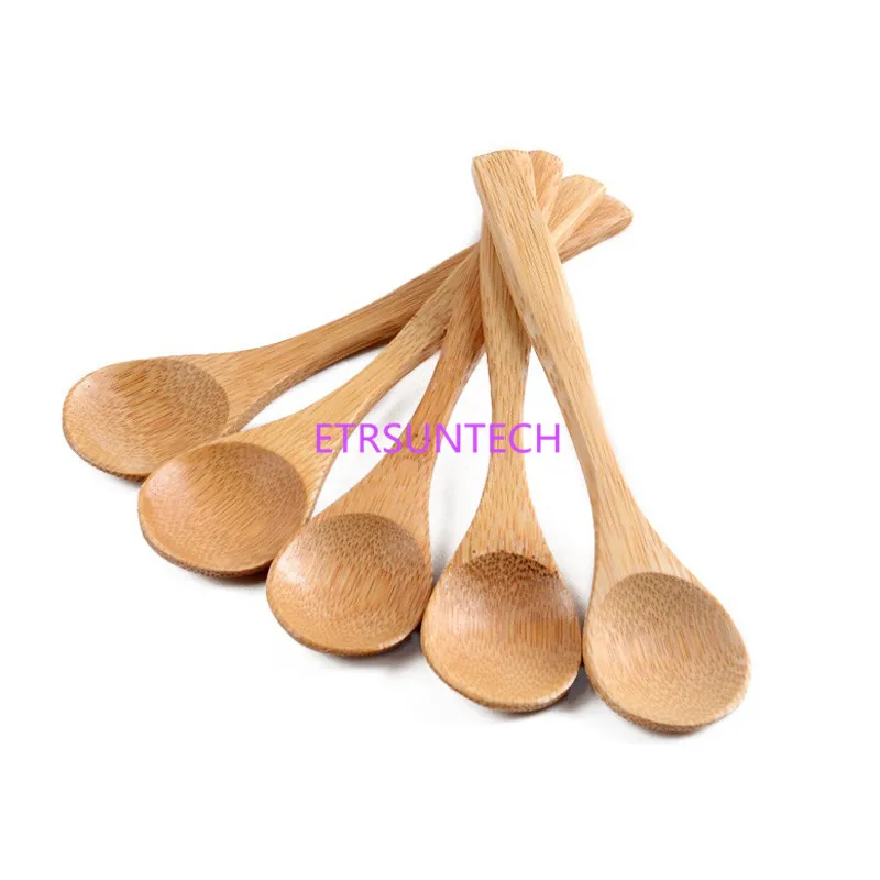 200pcs/lot Handmade Bamboo Spoons Honey Spoon Baby Spoons Mini Spoons 13cmx3cm LX0743