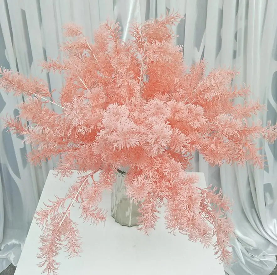 

6pcs 60cm Artificial Rime Flower Branch For Plant Wall Wedding Landscape Archway Ceiling Home Hotal Office Bar Decorative