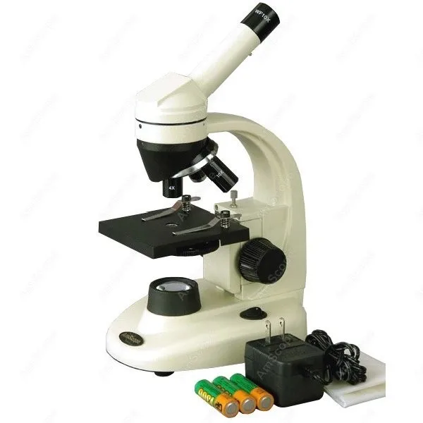 

Student Cordless LED Biological Microscope--AmScope Supplies Student Cordless LED Biological Microscope 40X-1000X M130C-LED