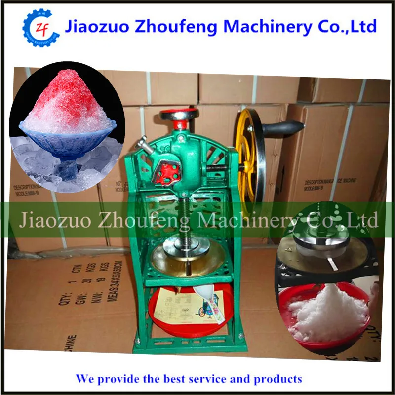 

Manual ice crusher stainless steel ice block shaver shaving machine shaved slush ice maker