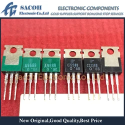 New Original 2Pairs(4Pcs)/Lot 2SA968B A968B 2SA968 + 2SC2238B C2238B 2SC2238 TO-220 5A 160V Silicon NPN + PNP Power Transistor