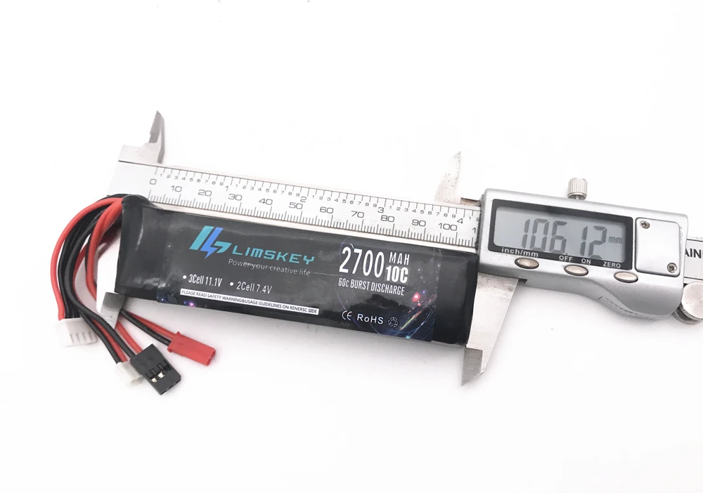 11.1V 2700mAh 10C 3S Li-Poly RC Battery for Walkera DEVO 7 DEVO 10 DEVO12E F12E WFLY9 RadioLink AT9 AT10 Transmitter