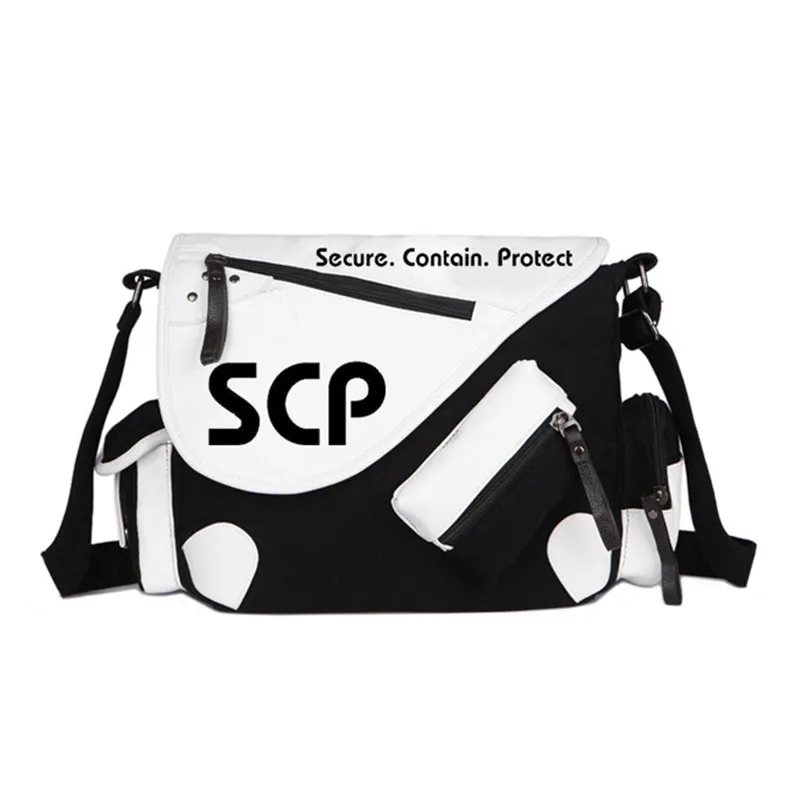 Imagem -03 - Scp Fundação Bolsa de Lona Bolsa Ombro Mensageiro Cruz Corpo Bolsa Viagem Casual Novo