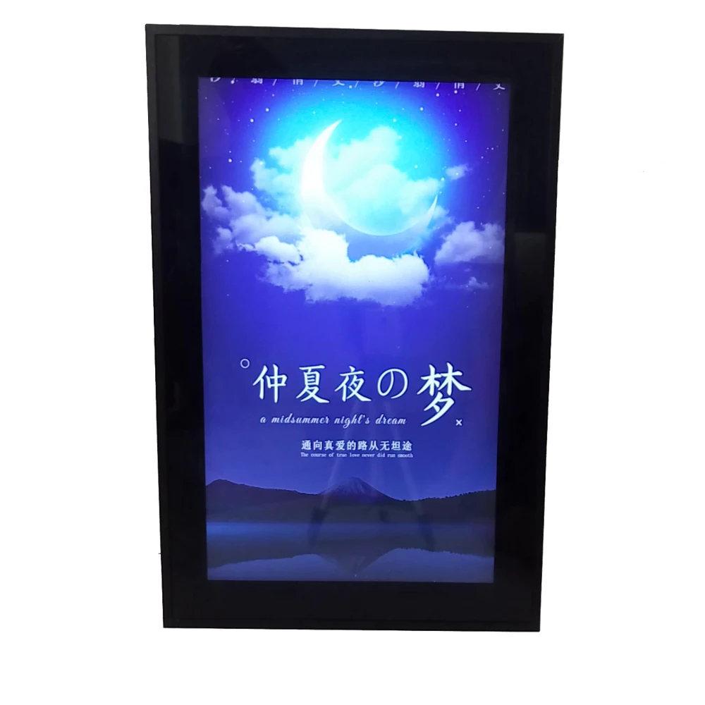 outdoor window display acrylic sheet led advertising board with lockable