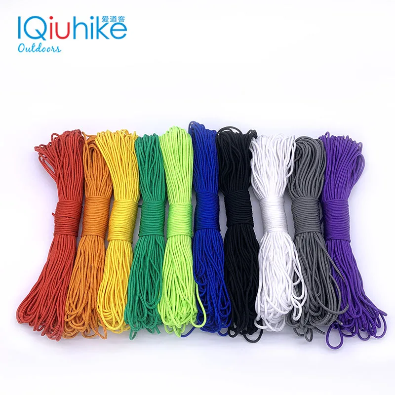 IQiuhike 100 Colors Paracord 2mm 100 FT,50FT One Stand Cores Paracord Rope Paracorde Cord For Jewelry Making Wholesale