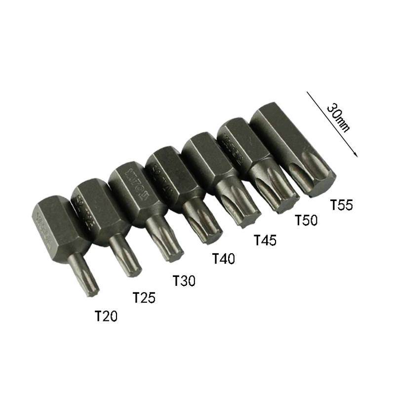 Imagem -03 - Encanta a Chave de Fenda Resistente da Precisão do Impacto para Afrouxar Parafusos Torx Conjunto de Bits da Chave de Fenda Mais Adaptador do Soquete da Movimentação 10 mm