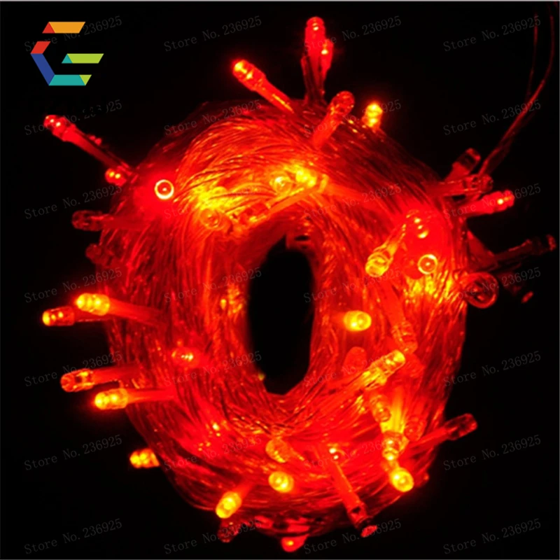 50M 400 LED String Fairy Light AC220V impermeabile esterno colorato Led natale luce di natale per matrimonio festa di natale