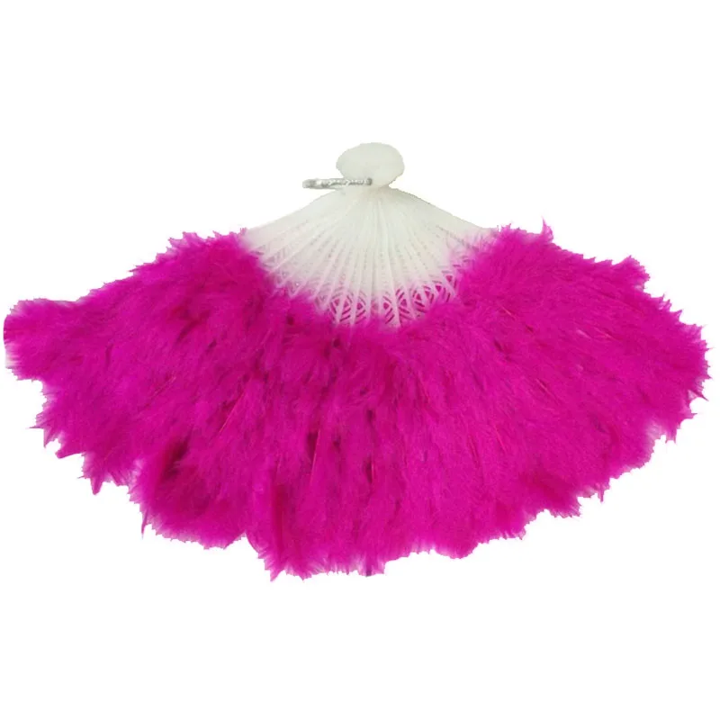 HOT sale 1PCS/lot Feather Fans Folding Dance Hand Fan Fancy Costumes For Women Wedding Party Supplies 9 Colors    Ys001