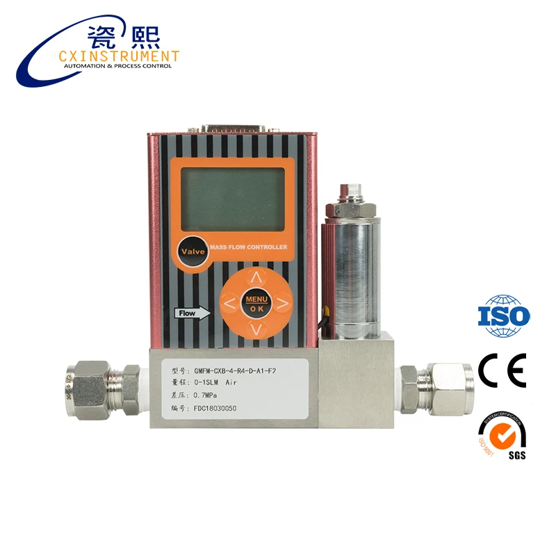 Portable gas flow meter 0-500ml/min Flow Range Local Display and High accuracy Air flow meter sensor