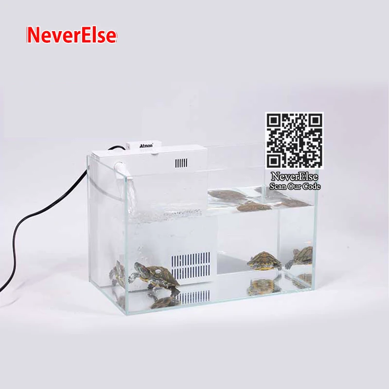 Aquarium Internal Filter Pump 360Degree Cycle Filtration Panel filtering, Slot for Heater Inset, Back Hanging Fish Turtle Tank