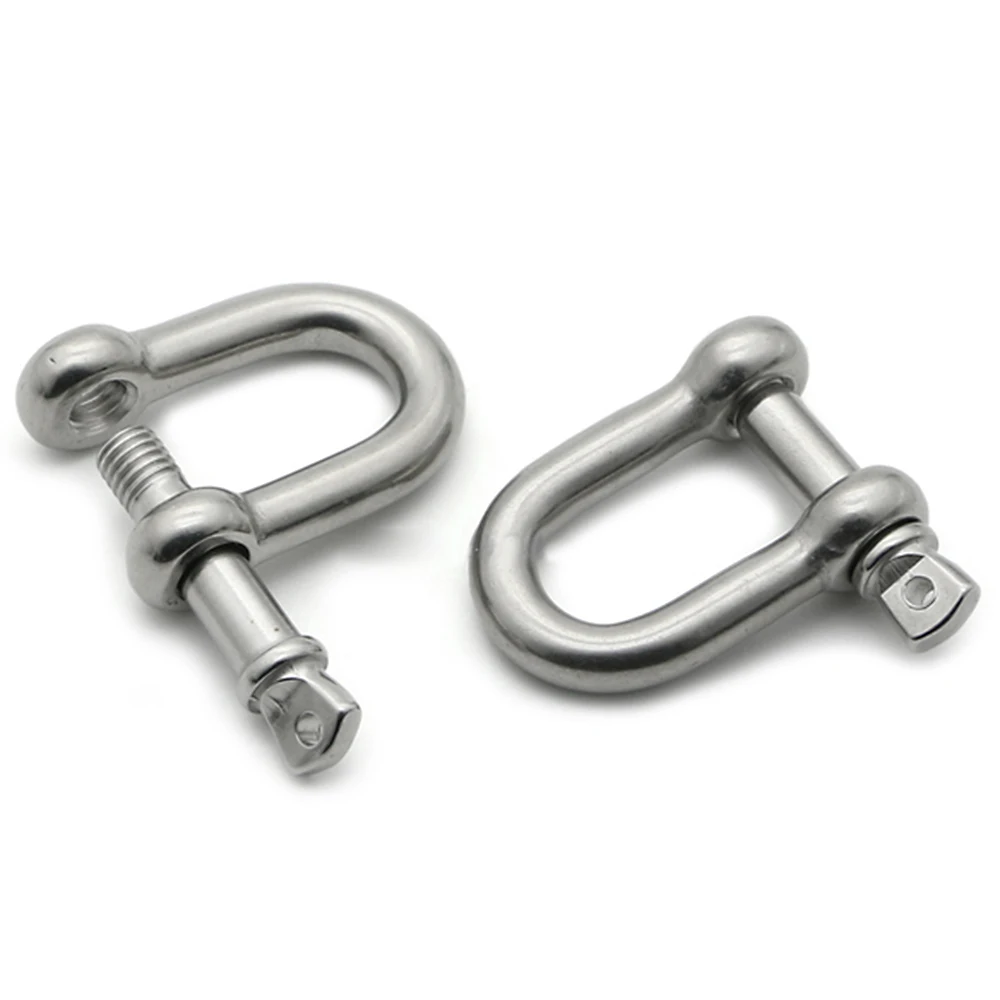 1pcs M18 Bow Shackles Recovery Rigging Tow D-Ring Screw Pin Anchor Bow Shackle Rigging European Style for Chains Wirerope