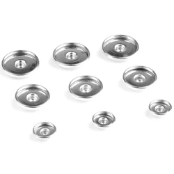 Metal Snap Button Findings 50PCS/bag 12MM 18MM 20MM For Make DIY Print Glass Snaps Cabochons Settings Bezels Jewelry