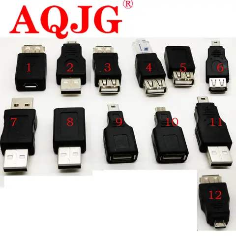 OTG USB 2.0 A męski na żeński Micro USB micro-b mini-b Changer konwerter danych Adapter wysokiej jakości
