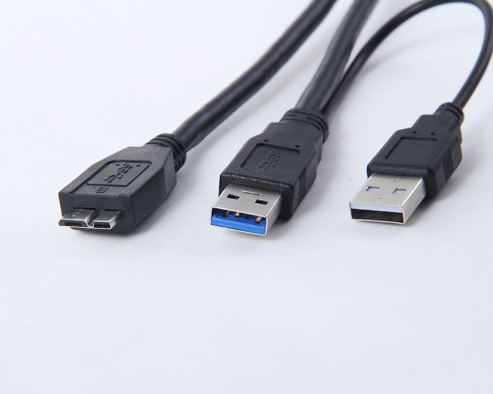 Кабель Micro B USB 3,0 для внешнего жесткого диска, 5 Гбит/с, кабель питания USB/0,6/1,0/1,5/1,8/3,0 м, 2 фута/3 фута/5 футов/6 футов/10 футов, черный