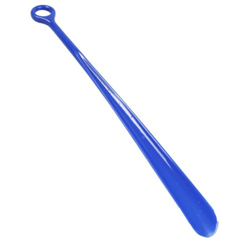 New Arrival 1Pcs 47cm Shoehorn Plastic Solid Color Professional Easy Reach Flexible Handle Remover Aid Slip Shoehorn