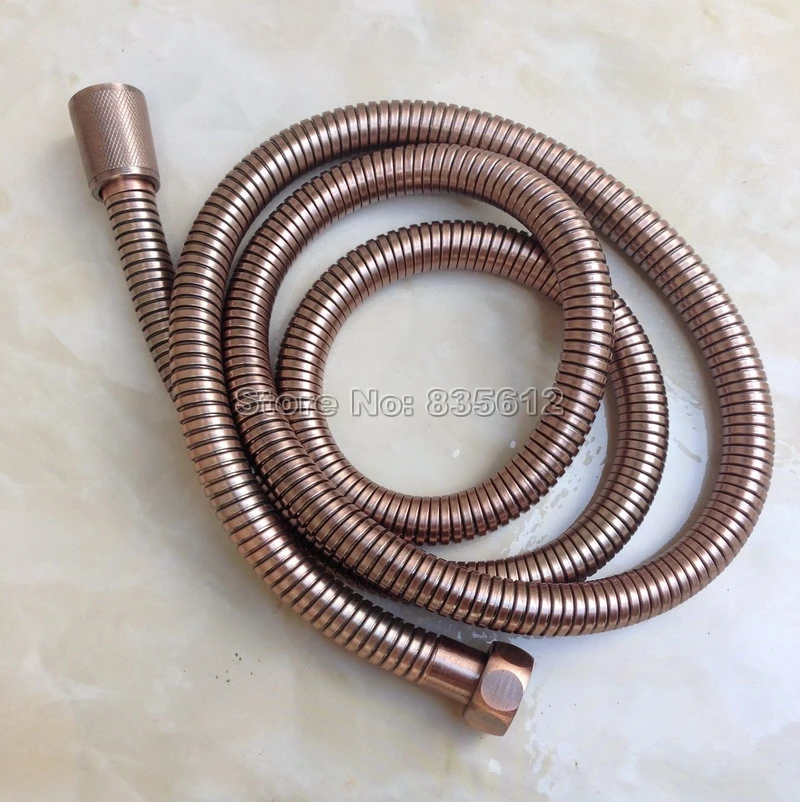 

Antique Red Copper 1.5M Handheld Shower Head Hose Pipe Bathroom Shower Hoses 1/2'' Wba699