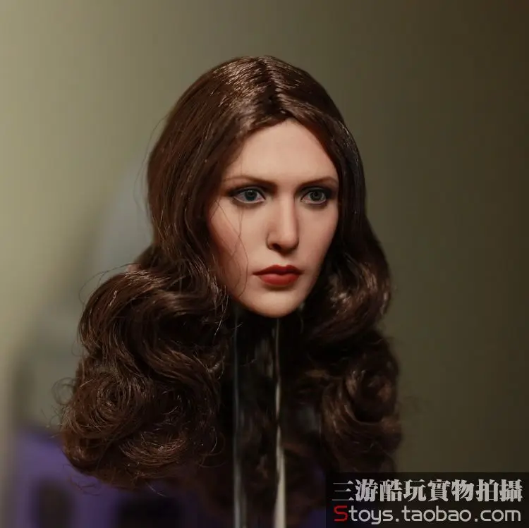 1/6 scale figure doll head shape for 12