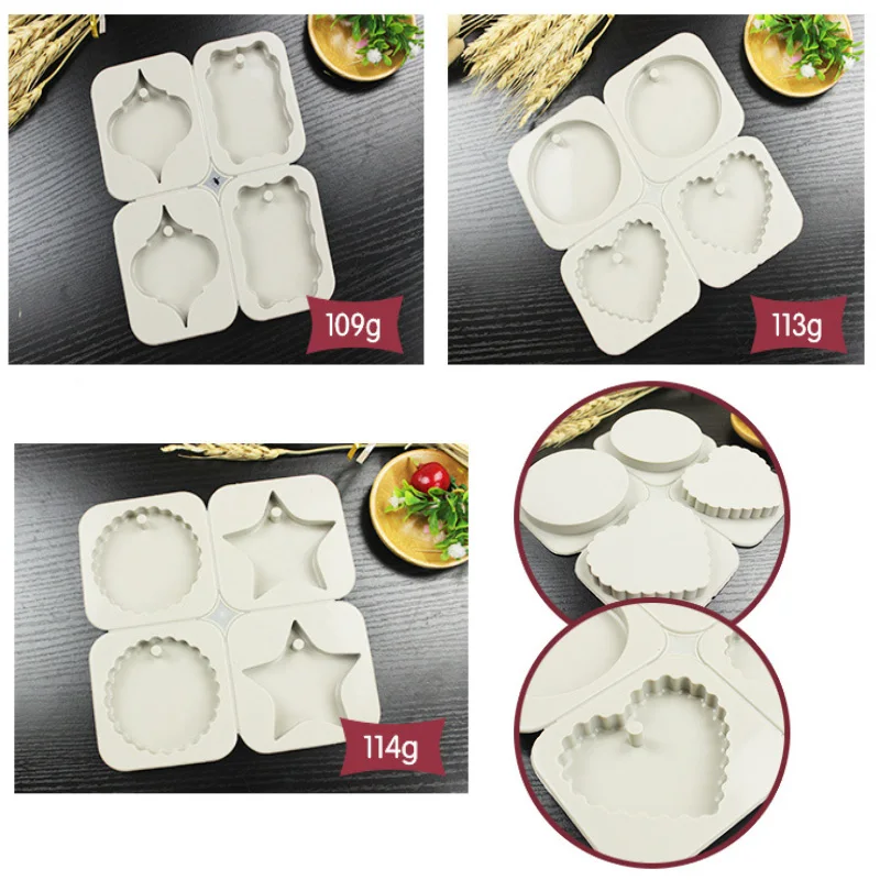 

silicone molds tablets kitchen tools many tyles decoration mold four hole round heart star silicone forms aroma stone moulds